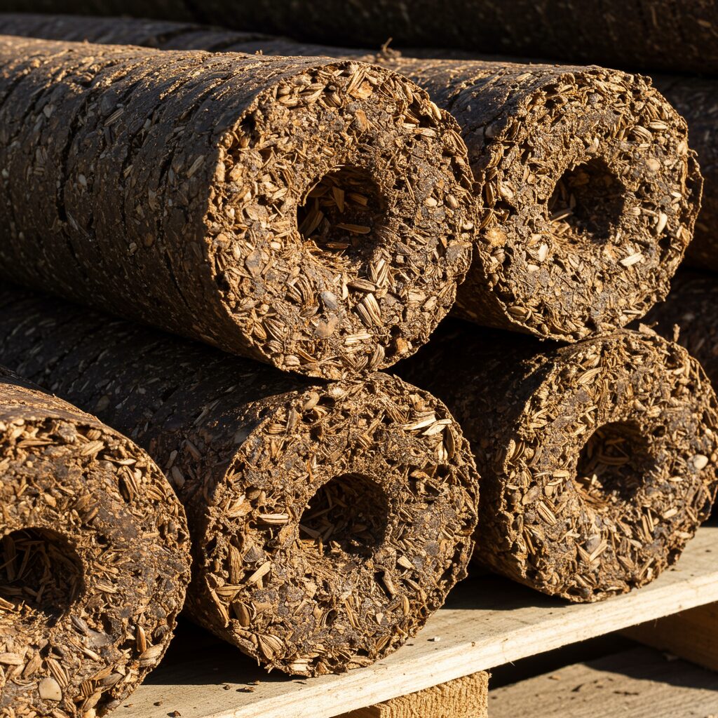 Brykiet z łuski słonecznika — właściwości, ceny i do czego się nadaje