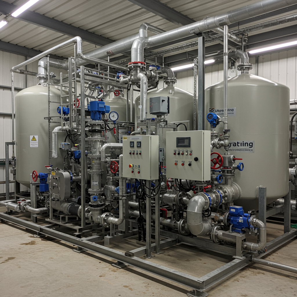 Instalacja oczyszczania biogazu do biometanu — jednostka membranowa z armaturą i pomiarami