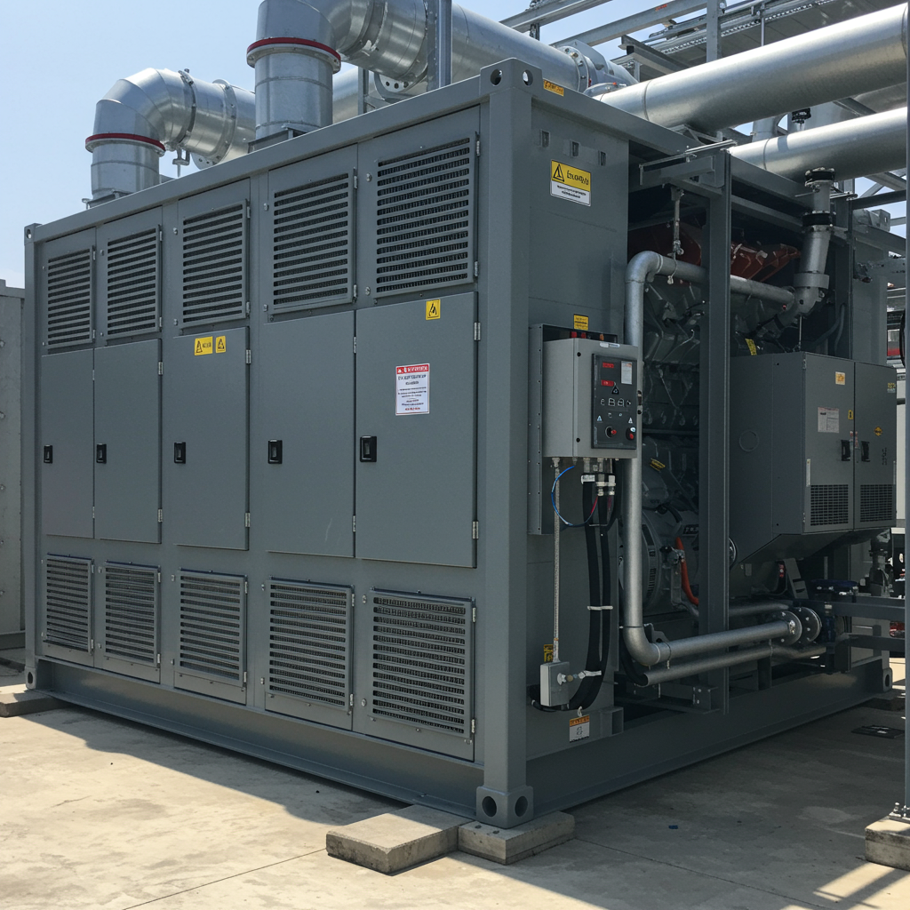 Biogazownia Polskiej Grupy Biogazowej z charakterystycznymi zbiornikami fermentacyjnymi na polskim polu