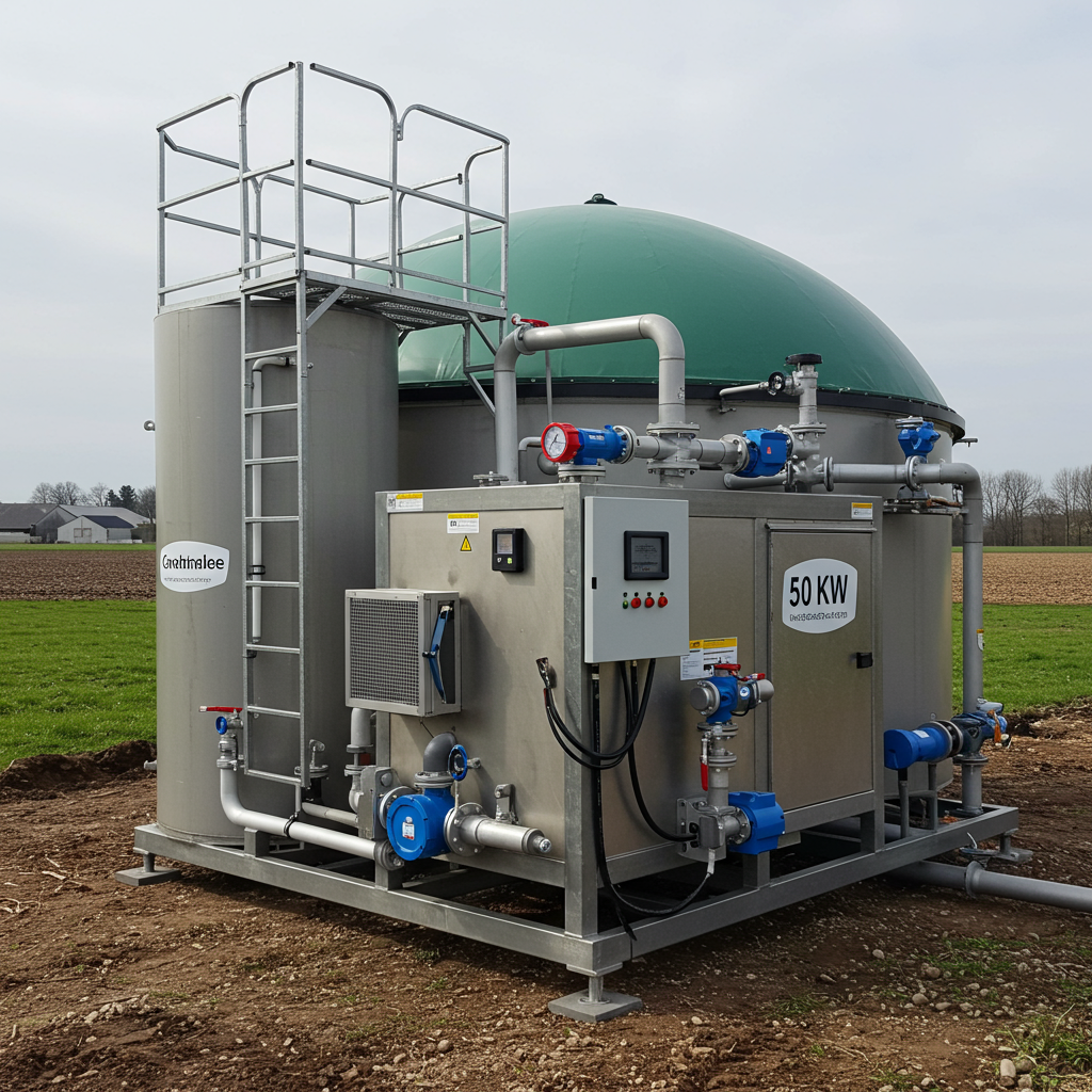 Mała przydomowa instalacja biogazowa — zbiornik fermentacyjny w budynku gospodarczym